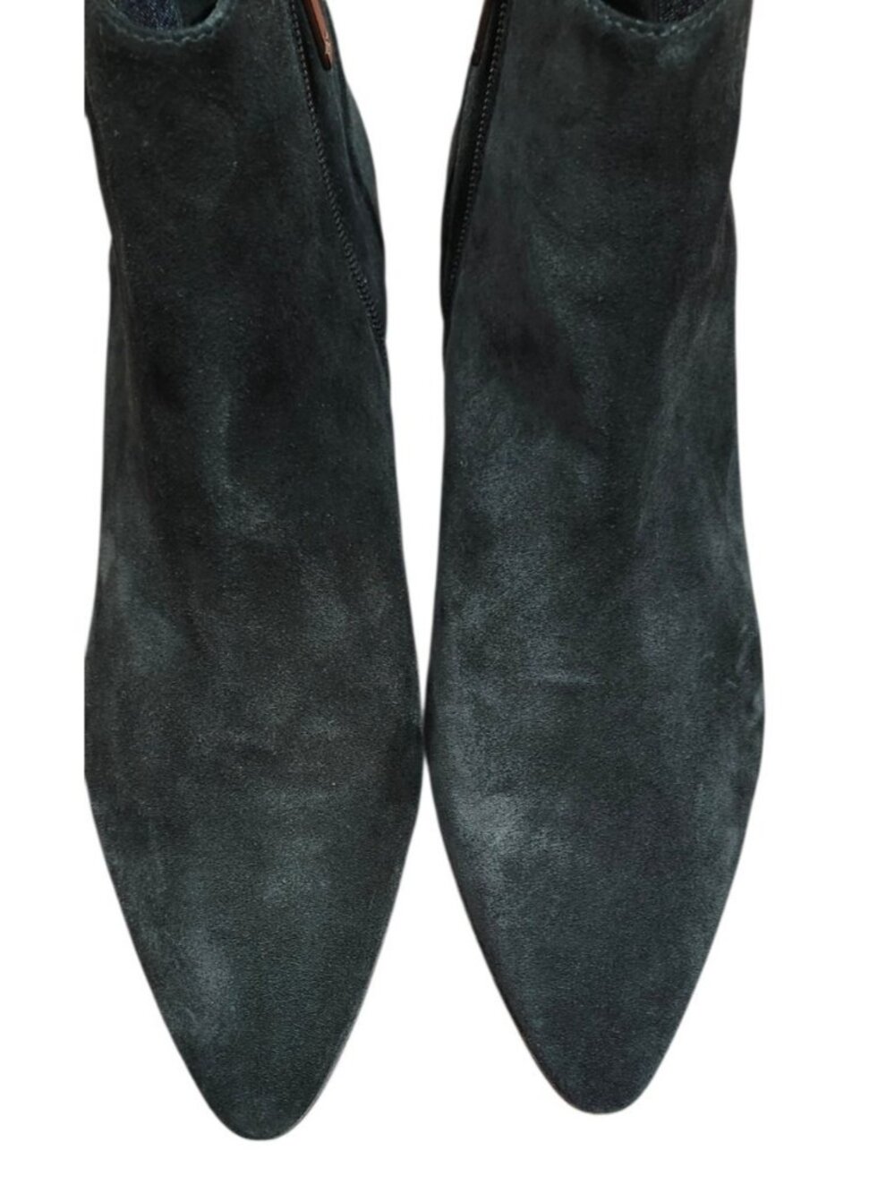 Aquatalia Fuoco Black Suede Pointed Toe Ankle Boots Women Size 13 Italy - Picture 4 of 11